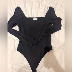 Black Long Sleeve Bodysuit Aritzia